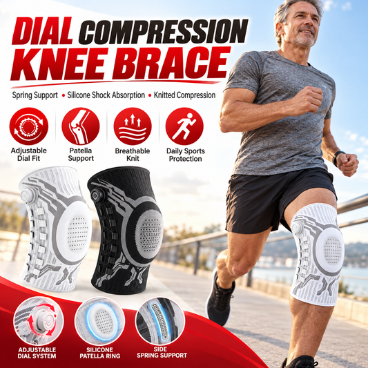 🦵 Move with Confidence! 💪 Dial-Adjustable Knee Support – Comfort in Every Step! 🔥