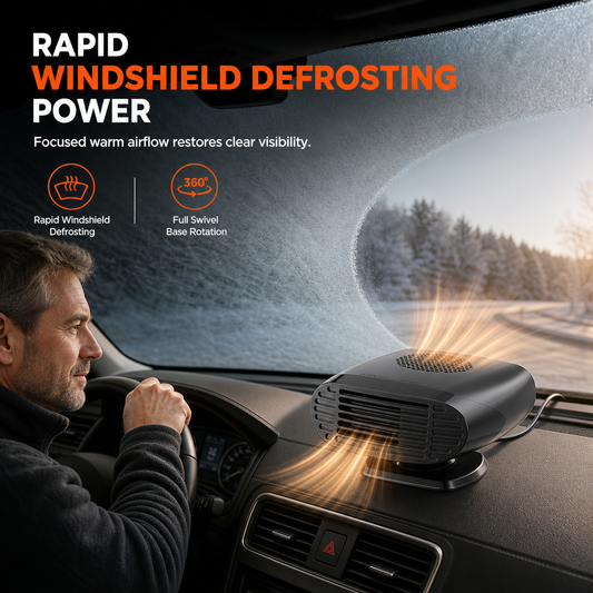 ❄️🔥 60% OFF – LAST DAY! 🚗 Car Heater & Windshield Defroster – Clear Windscreens, Cosier Winter Drives! ✨