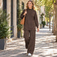 ✨ Effortless Elegance – Women's Soft Knit Co-Ord Set 🌿