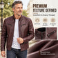 🔥 Men's PU Leather Jacket – Sleek Style, Timeless Edge 🖤