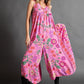 🔥Hot Sale - 49% OFF🎁Vintage floral print loose sleeveless jumpsuit
