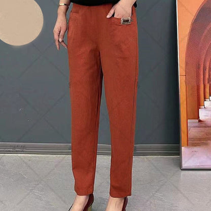 💝Women's Elastic Waist Cotton Pants✈️Free Shipping